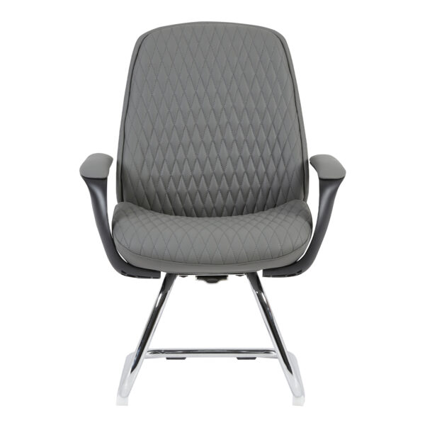 ΚΑΡΕΚΛΑ ΕΠΙΣΚΕΠΤΗ VELUM-s HM1235.10 ΓΚΡΙ PU--ΒΑΣΗ ΧΡΩΜΙΟΥ 71x60x100Υεκ. - Image 3