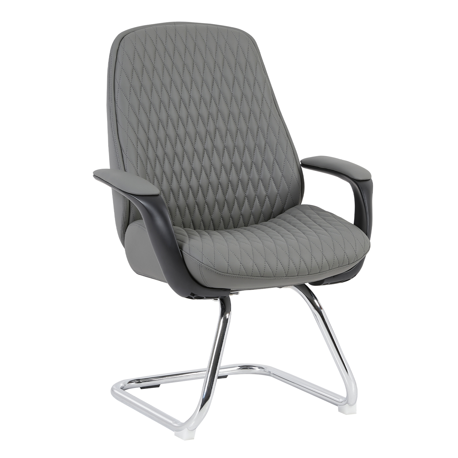 HM1235.10 ΚΑΡΕΚΛΑ ΕΠΙΣΚΕΠΤΗ VELUM-s HM1235.10 ΓΚΡΙ PU--ΒΑΣΗ ΧΡΩΜΙΟΥ 71x60x100Υεκ. - Image 1