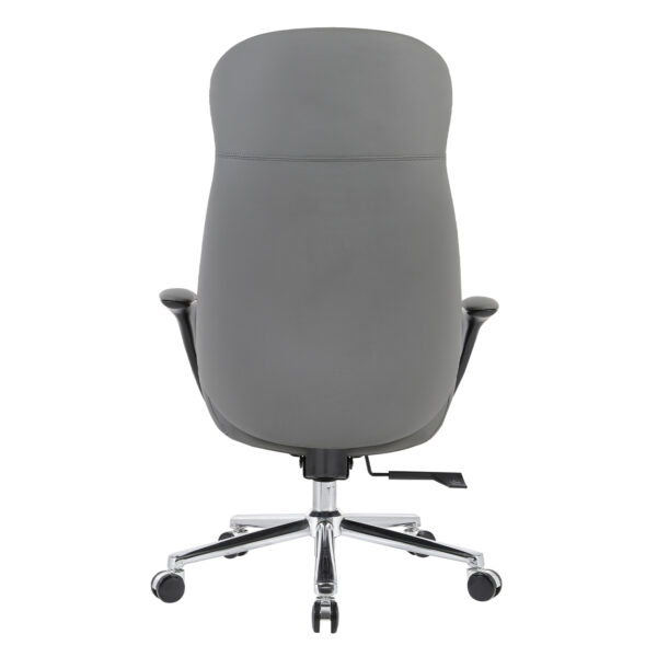 ΚΑΡΕΚΛΑ ΓΡΑΦΕΙΟΥ VELUM HM1233.10 ΓΚΡΙ PU--ΒΑΣΗ ΧΡΩΜΙΟΥ 71x69x116-122Υεκ. - Image 5