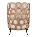 ΠΟΛΥΘΡΟΝΑ RINGER HM9341 ΑΠΟ RATTAN-ΜΕΤΑΛΛΟ ΦΥΣΙΚΟ ΧΡΩΜΑ 65x69x86Y εκ. - Image 6