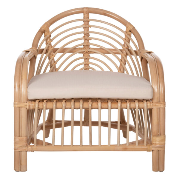 ΠΟΛΥΘΡΟΝΑ FEMUR HM9837 RATTAN ΣΕ ΦΥΣΙΚΟ- ΛΕΥΚΟ ΜΑΞΙΛΑΡΙ 72x66x75Υεκ. - Image 3