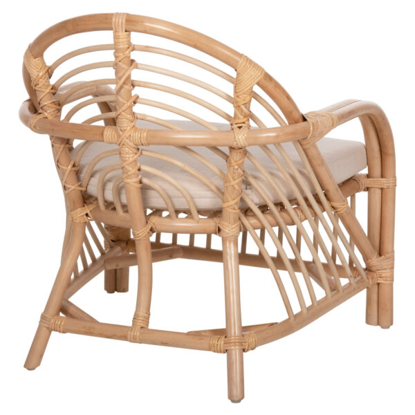 ΠΟΛΥΘΡΟΝΑ FEMUR HM9837 RATTAN ΣΕ ΦΥΣΙΚΟ- ΛΕΥΚΟ ΜΑΞΙΛΑΡΙ 72x66x75Υεκ. - Image 5