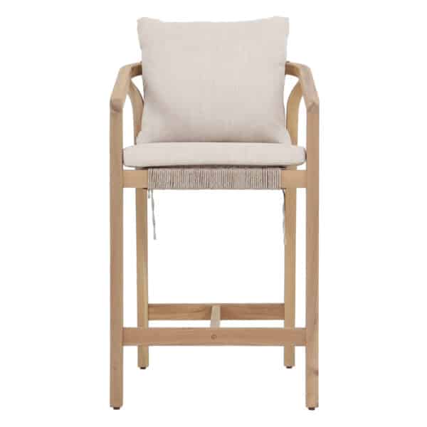 ΣΚΑΜΠΟ BAR FLICKER HM6247.01 ΞΥΛΟ ΑΚΑΚΙΑΣ ΦΥΣΙΚΟ--ΣΧΟΙΝΙ & ΜΑΞΙΛΑΡΙΑ ΜΠΕΖ 58x68x98Υεκ - Image 3