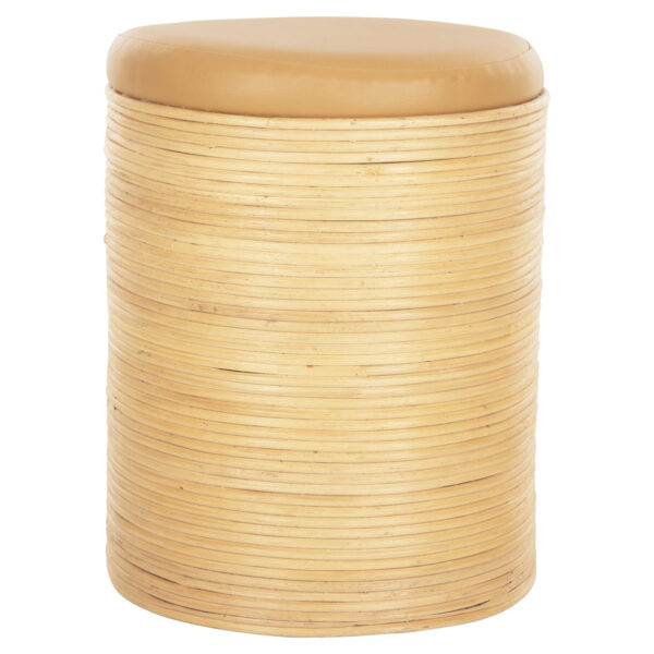 ΣΚΑΜΠΟ MITCH HM9886 ΦΥΣΙΚΟ RATTAN-ΚΑΘΙΣΜΑ ΑΠΟ PU ΜΠΕΖ Φ37x47Υεκ. - Image 3