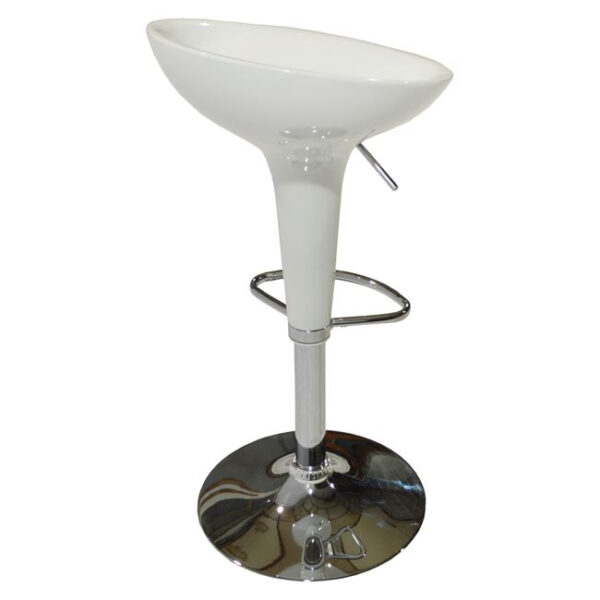 ΣΚΑΜΠΩ ΜΠΑΡ DAISY HM200.02 ΜΕ ΑΜΟΡΤΙΣΕΡ ΣΕ ΛΕΥΚΟ ΧΡΩΜΑ 44x38x78 εκ. - Image 2