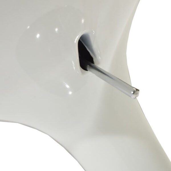 ΣΚΑΜΠΩ ΜΠΑΡ DAISY HM200.02 ΜΕ ΑΜΟΡΤΙΣΕΡ ΣΕ ΛΕΥΚΟ ΧΡΩΜΑ 44x38x78 εκ. - Image 3