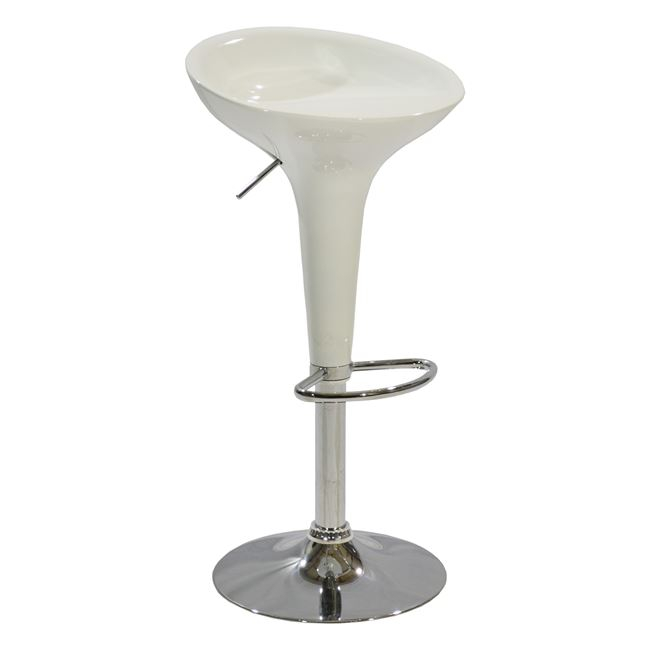 HM200.02 ΣΚΑΜΠΩ ΜΠΑΡ DAISY HM200.02 ΜΕ ΑΜΟΡΤΙΣΕΡ ΣΕ ΛΕΥΚΟ ΧΡΩΜΑ 44x38x78 εκ. - Image 1